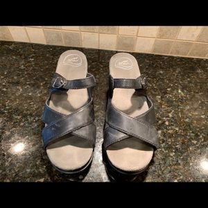 Dansko black sandals size 39